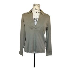 Reiss ‘Georgie’ Cotton Fitted Rugby Top Size M. Stylish, Perfect for Layering